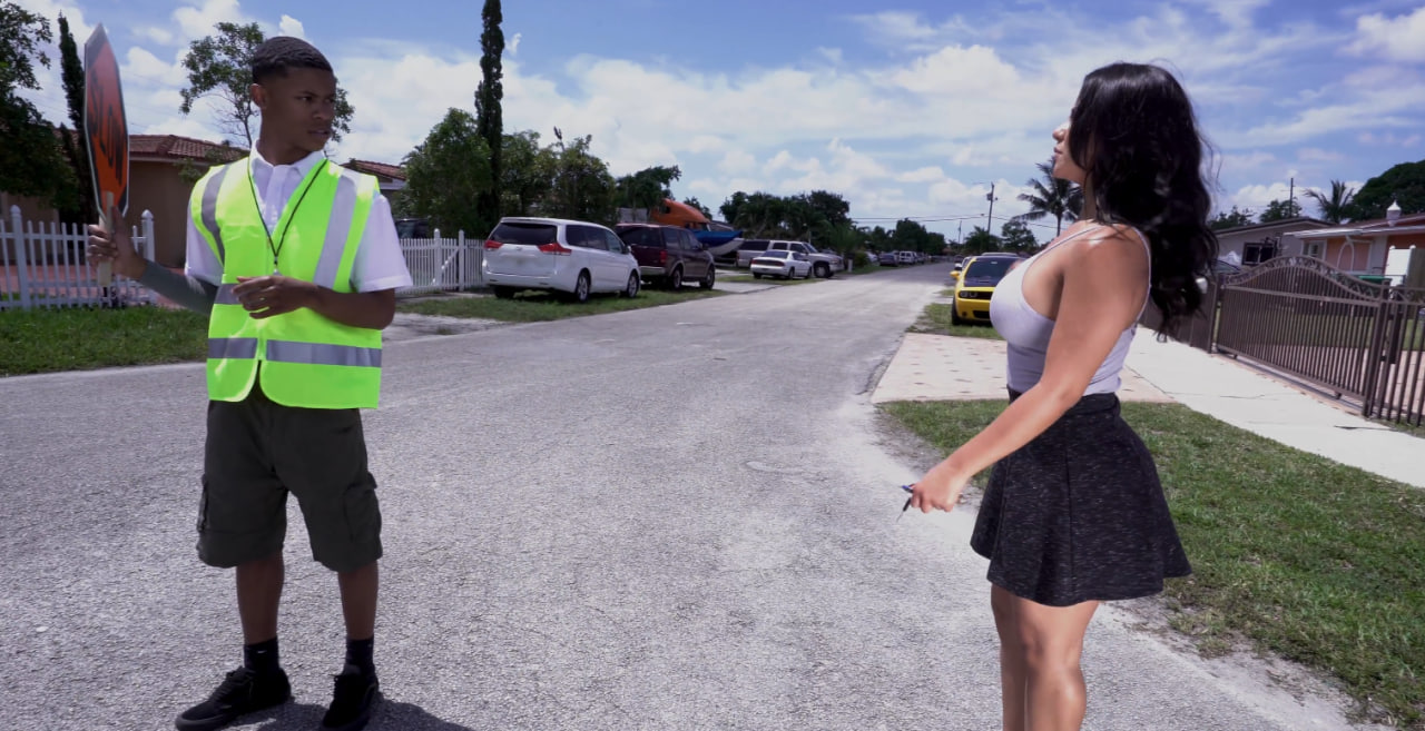 Crossing Guard Fucks a Big Butt with Rose Monroe, Lil D