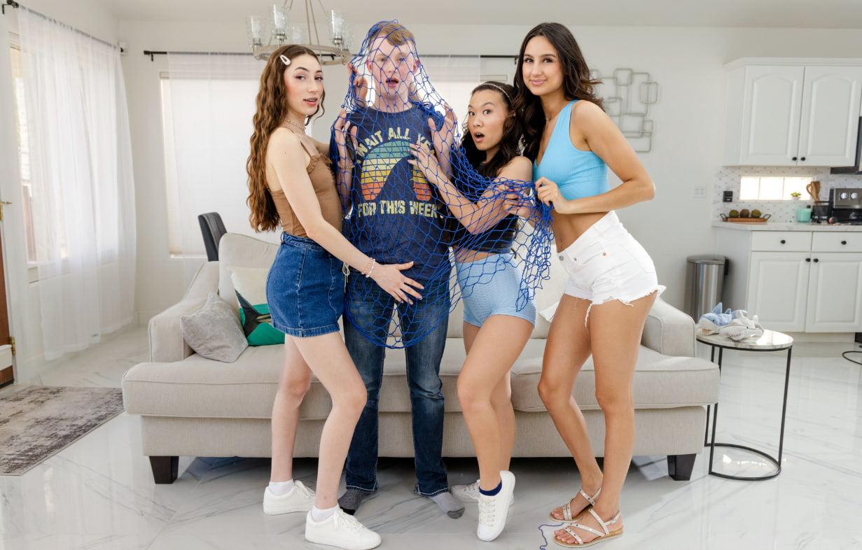 Three Of Us Take A Bite Of My Stepbrother - S23E7 - Eliza Ibarra, Kimmy Kimm, Tiana Blow