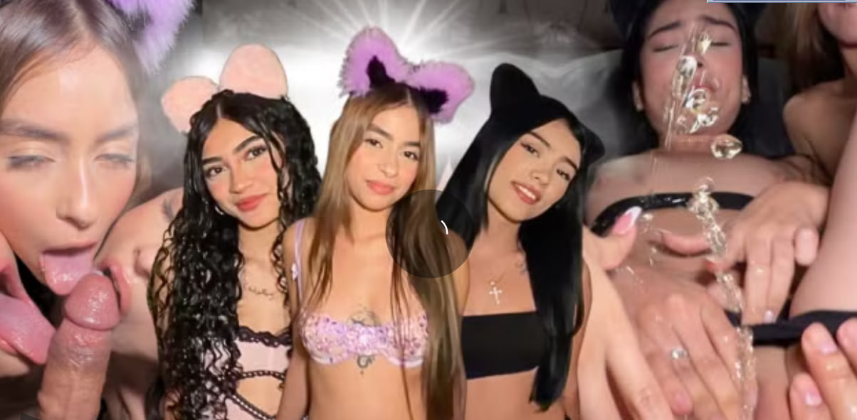 4SOME - Chico Afortunado Recibe Squirt En un Cuarteto Con Tres Chicas De 18 Años